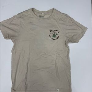 The landmark project Tan National Forests and Grasslands T-Shirt- medium